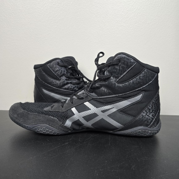 ASICS Shoes Mens 12 Black Silver Matcontrol 3 Mat Wrestling Performance Sneakers main image 9
